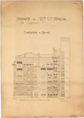 Hector Guimard - Paris 16e, 16, rue La Fontaine, Castel Béranger, propriété de M...