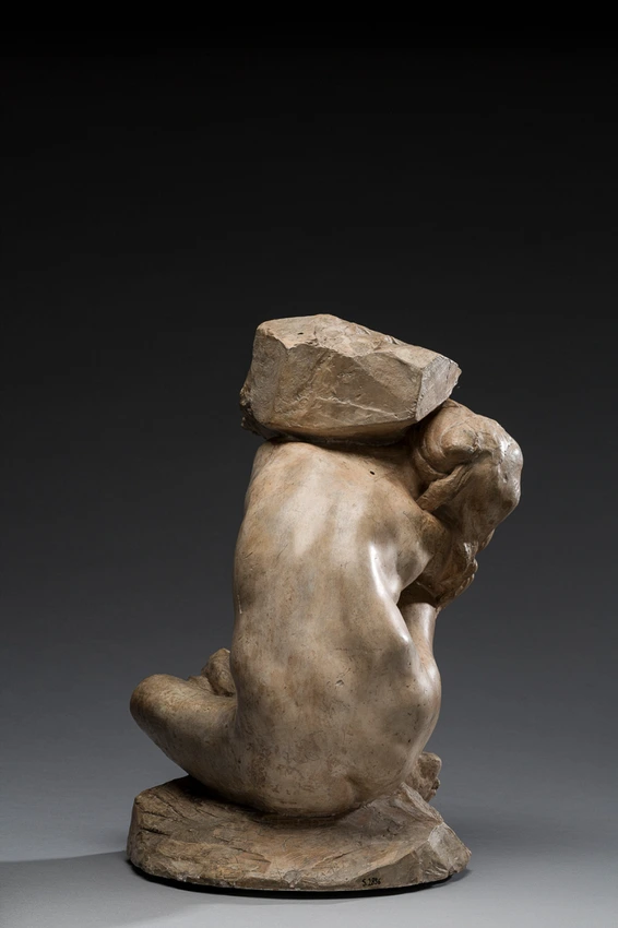 Auguste Rodin - Cariatide tombée portant sa pierre