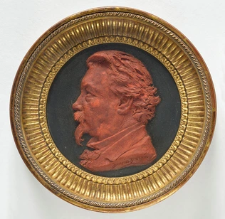 Jean-Baptiste Daniel-Dupuis - Homme en buste, de profil à gauche
