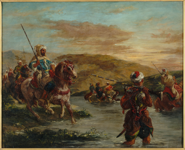 Eugène Delacroix - Passage d'un gué au Maroc
