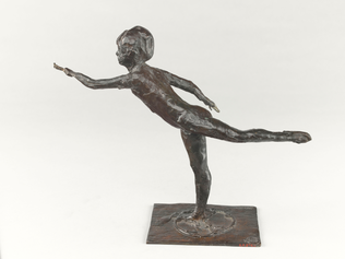 Edgar Degas - Danseuse, arabesque ouverte sur la jambe droite, bras gauche en av...