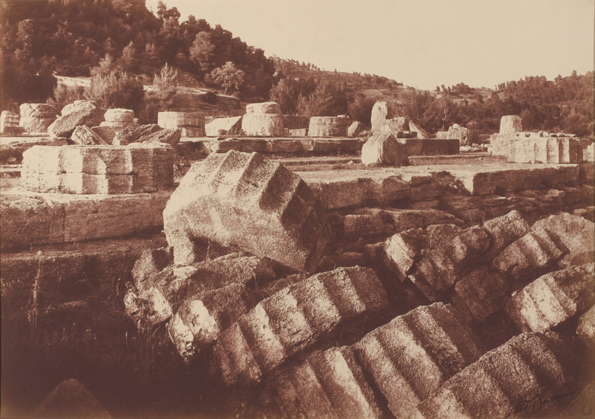 Frédéric Boissonnas - Olympie, temple de Zeus
