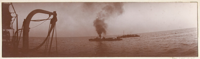 Philippe d' Orléans - Vue prise du yacht du duc d'Orléans : 3 bateaux