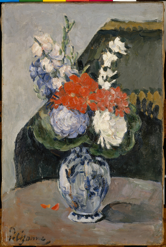 Paul Cézanne - Bouquet au petit Delft