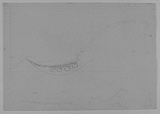 Jacques Martin Tetaz - Athènes, Erechtéion, cotes de la rosace de l'angle à côté...