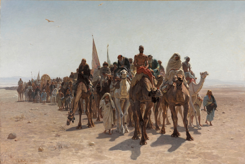 Léon Belly - Pélerins allant à La Mecque