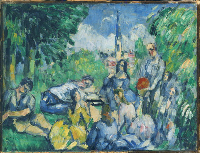 Paul Cézanne - Le Déjeuner sur l'herbe}