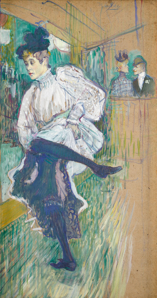 Jane Avril dansant - Henri de Toulouse-Lautrec | Musée d'Orsay