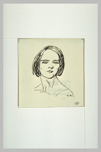 Théophile Alexandre Steinlen - Tête de femme, de face