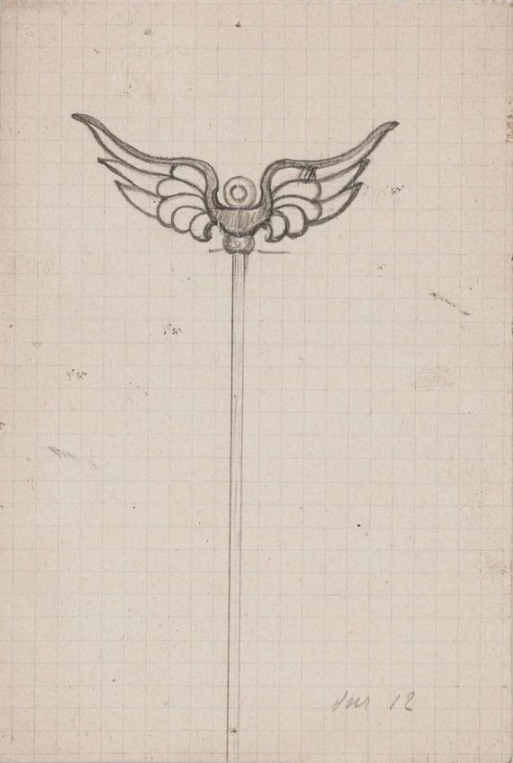 Enguerrand du Suau de la Croix - Epingle à motif d'ailes