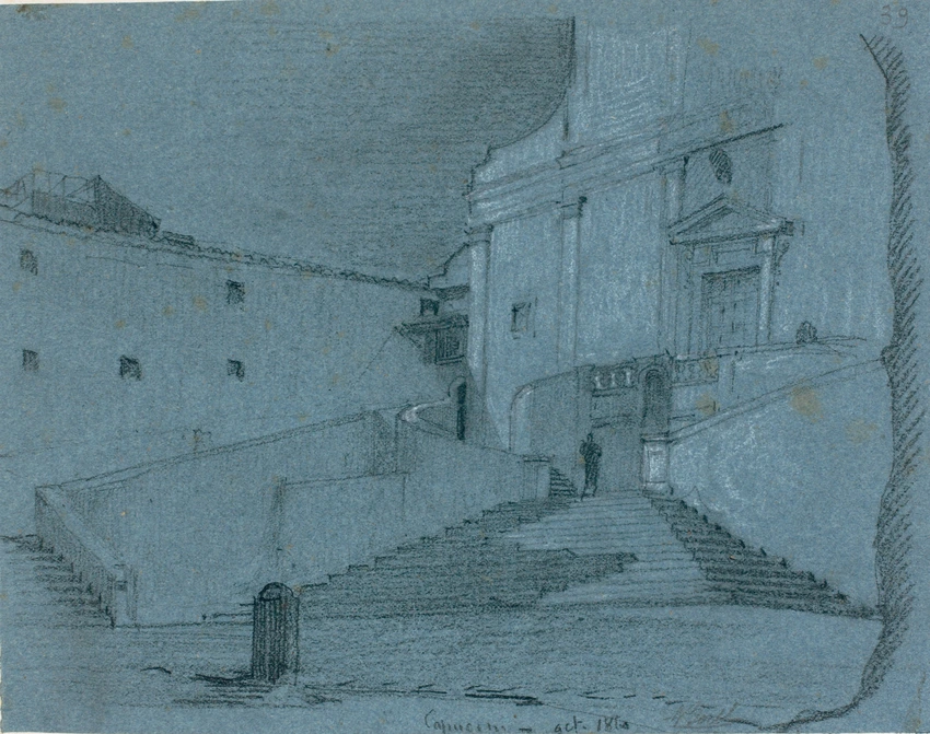 Louis Boitte - Eglise des Capucins, l'escalier