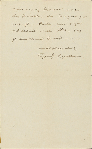 Guillaume Apollinaire - Correspondance manuscrite : Guillaume Apollinaire à Paul...