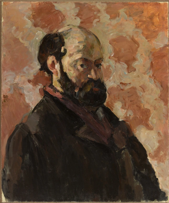 Paul Cézanne - Portrait de l'artiste au fond rose
