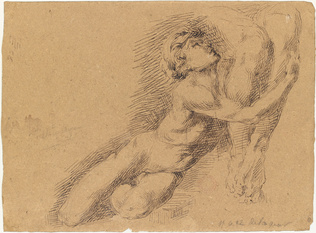 Jean-Baptiste Carpeaux - Etude pour l'un des fils d'Ugolin