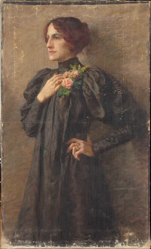 Etienne Dinet - Portrait de Mademoiselle Cécile Glace