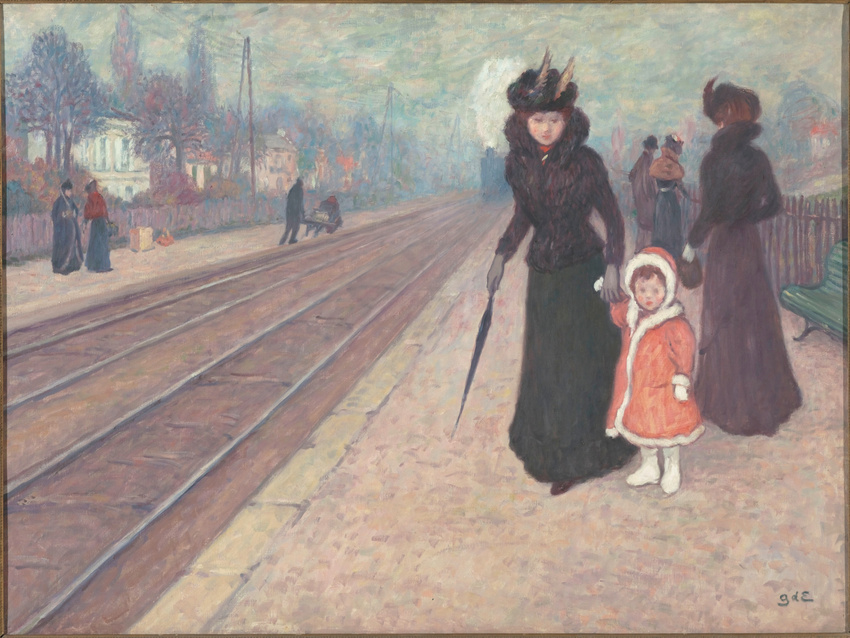 Georges d' Espagnat - La Gare de banlieue