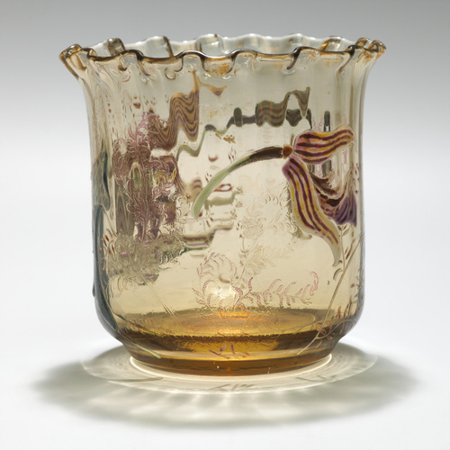 Emile Gallé - Vase à décor d'orchidées