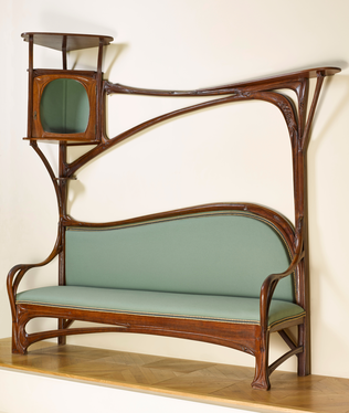 Hector Guimard - Banquette de fumoir