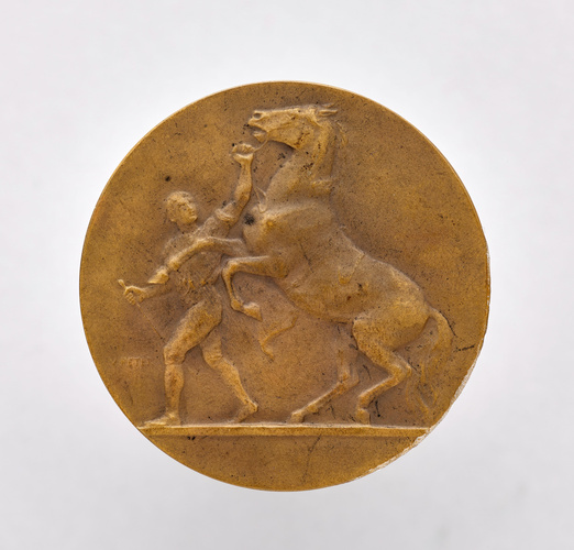 Victor Peter - Dresseur et son cheval
