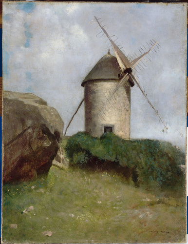 Odilon Redon - Moulin en Bretagne