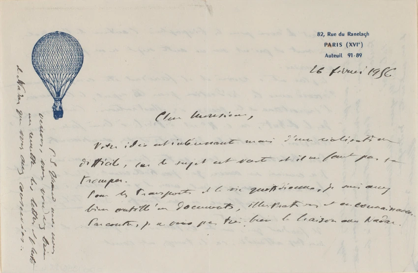 Anonyme - Lettre manuscrite signature illisible