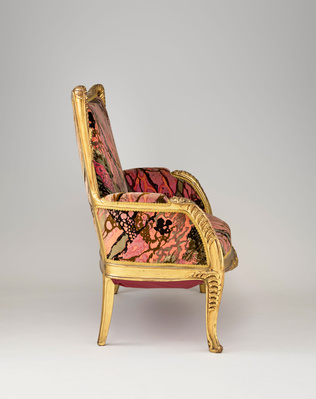 Louis Majorelle - Canapé, décor de fougères