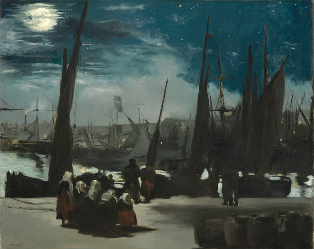 Edouard Manet - Clair de lune sur le port de Boulogne