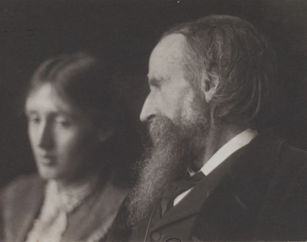 George Charles Beresford - Virginia Woolf et son père Leslie Stephen