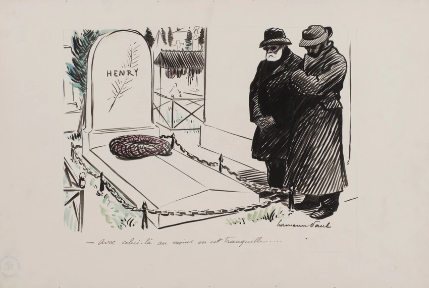 L'enquête publiée (dessin lié à l'affaire Dreyfus) - Hermann-Paul