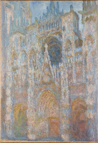 Claude Monet - La Cathédrale de Rouen. Le Portail, soleil matinal}