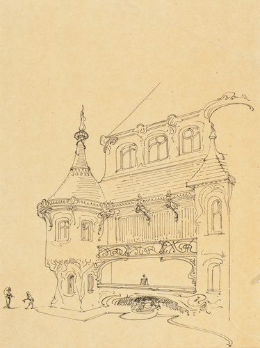 Hector Guimard - Paris 16e, 52 rue du Ranelagh, hôtel de M. Nozal (bâtiment détr...