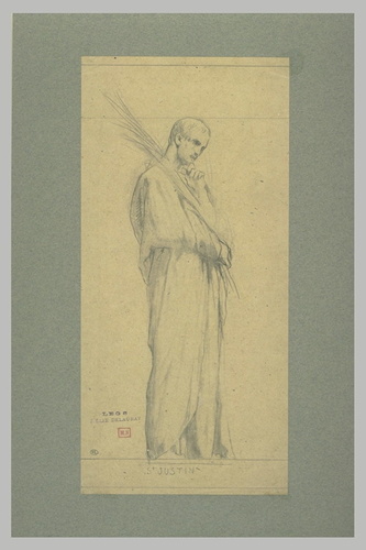 Elie Delaunay - Portrait de saint Justin