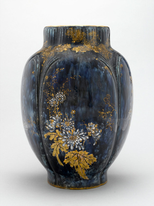 Albert Dammouse - Vase bleu de Sèvres
