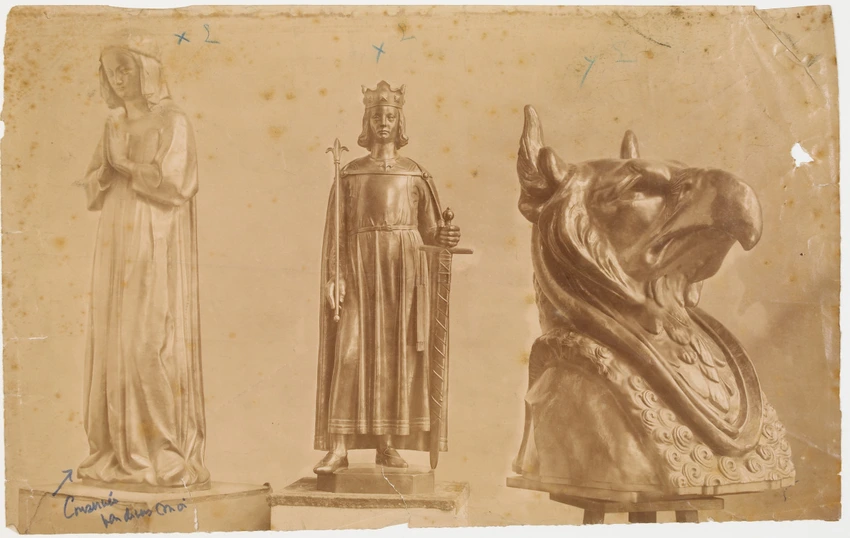 Anonyme - Tirage pour le catalogue Monduit de 1902 : diverses sculptures pour Cl...