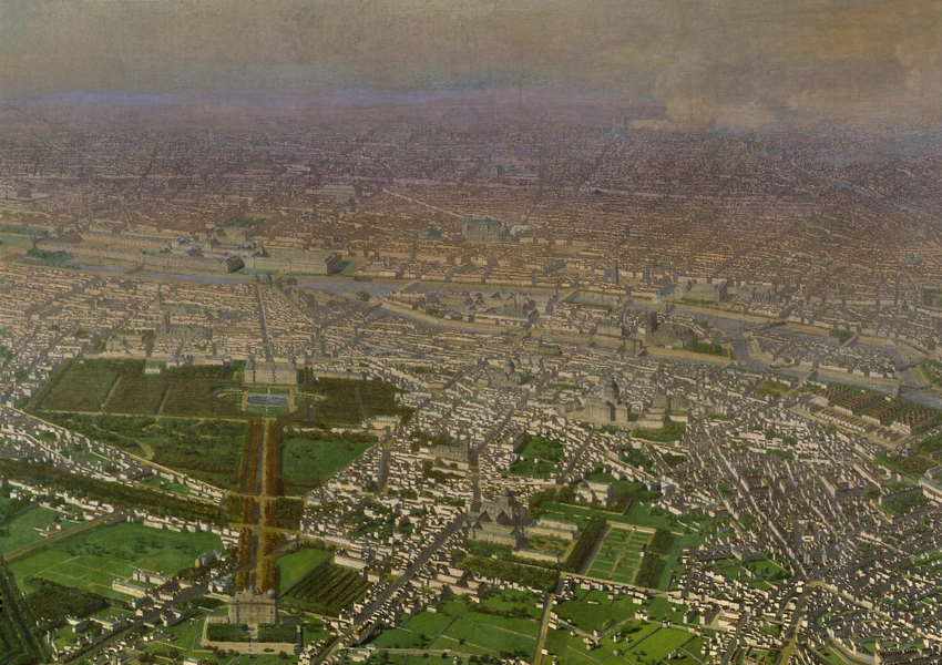 Vue générale de Paris, prise de l'Observatoire, en ballon - Victor Navlet