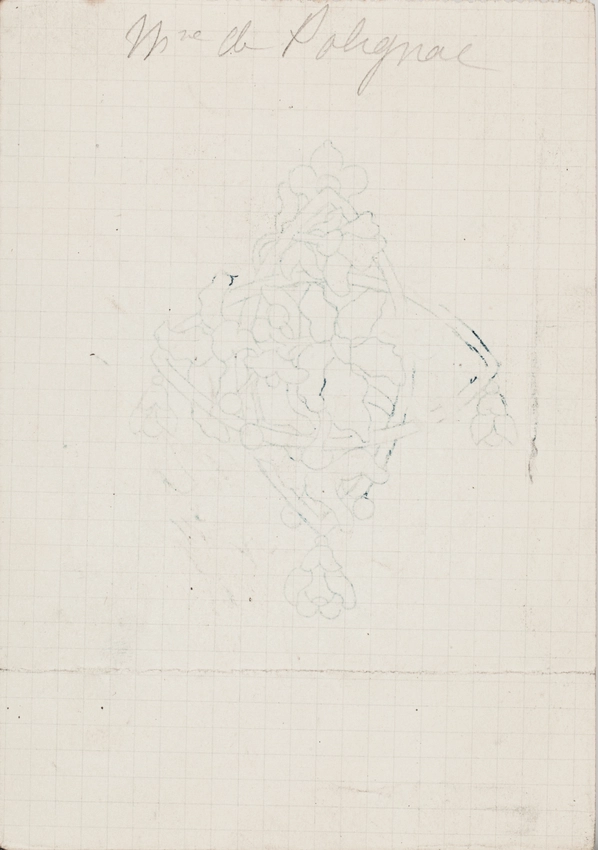Pendentif à motif floral et végétal, pendeloque, chaîne - Enguerrand du Suau de la Croix