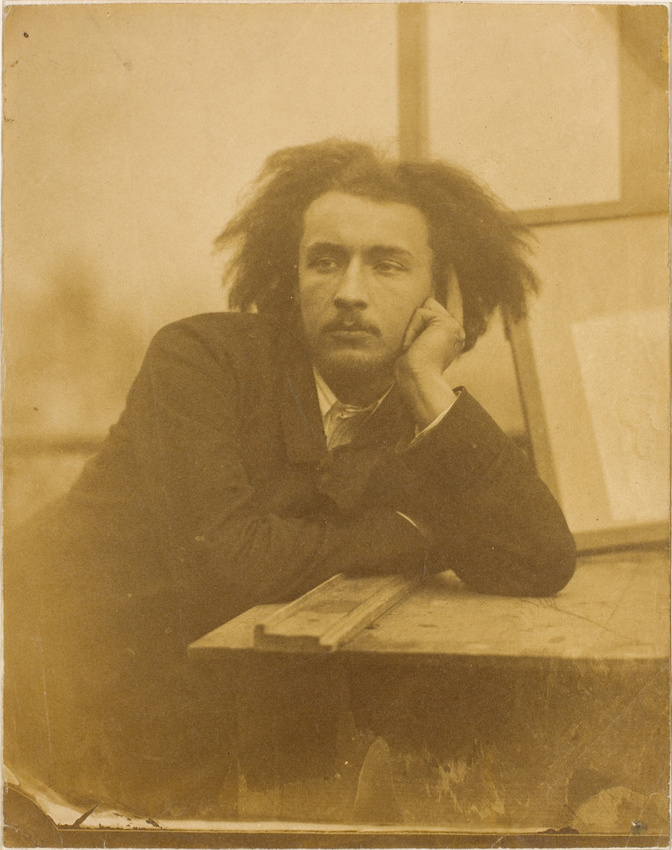 Charles Marville - Portrait de Charles Delahaye, rue Saint-Dominique (?)