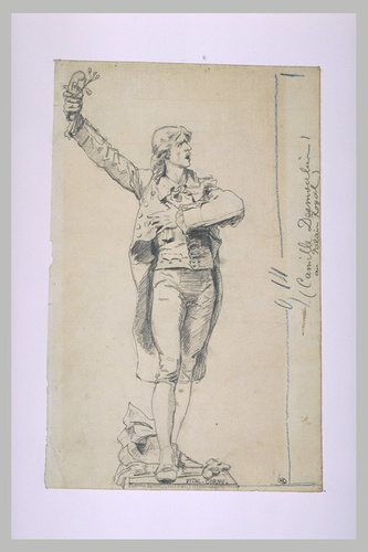 Vital Cornu - Camille Desmoulins au Palais-Royal