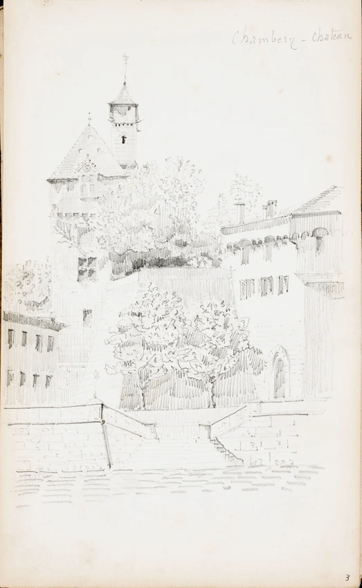 Charles-Justin Le Coeur - Château de Chambéry, élévation