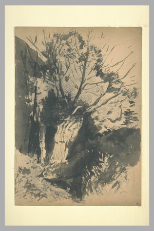 Odilon Redon - Bouquet d'arbres
