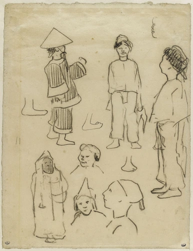 Paul Gauguin - Etudes de personnages annamites