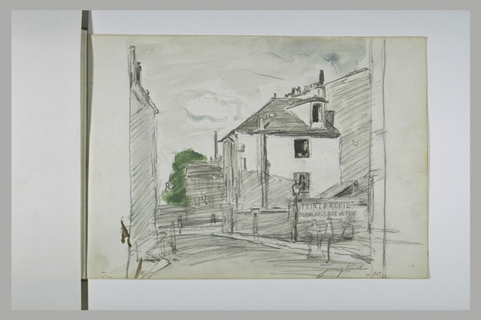 Johan Barthold Jongkind - Maisons dans une rue