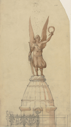 Louis Boitte - Monument commémoratif de l'Assemblée constituante à Versailles, e...