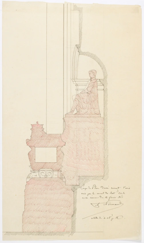 Alfred-Nicolas Normand - Chapelle Saint-Jérôme aux Invalides, tombeau du roi Jér...