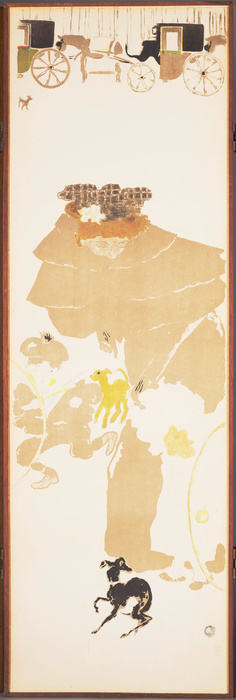 Promenade des nourrices, frise des fiacres - Pierre Bonnard