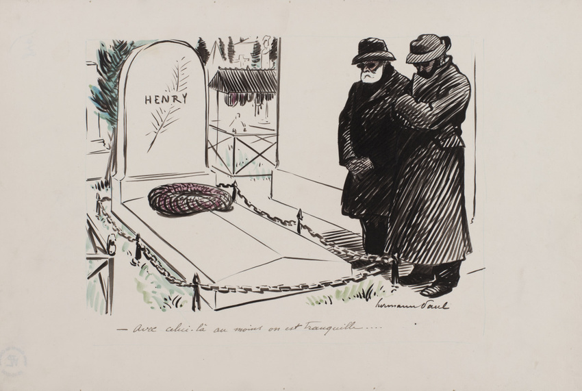 René Hermann-Paul - L'Enquête publiée (dessin lié à l'affaire Dreyfus)