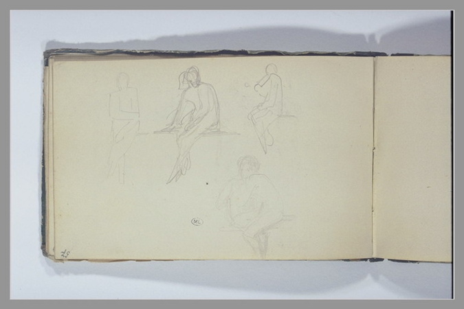 Quate études de figures - Henri Chapu | Musée d'Orsay