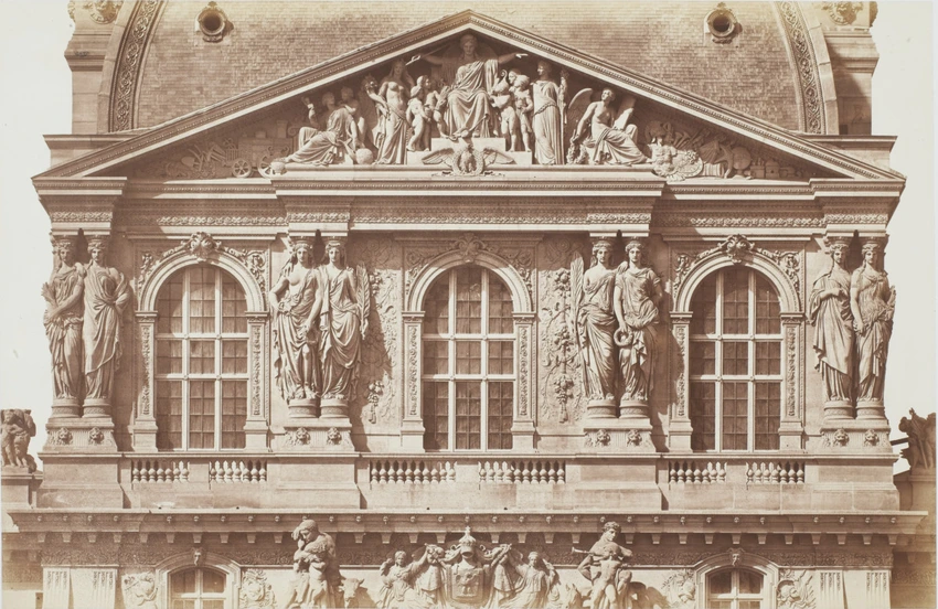 Edouard Baldus - Le Second Etage du pavillon Richelieu, palais du Louvre, Paris
