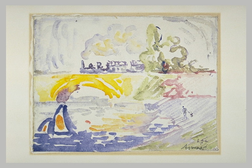 Paul Signac - Le pont d'Asnières