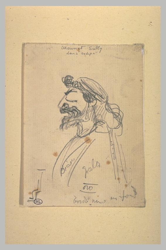 Tirage Albuminé Original – Sarony – Mounet-Sully En Oedipe Roi – Circa 1888 – 11x16cm